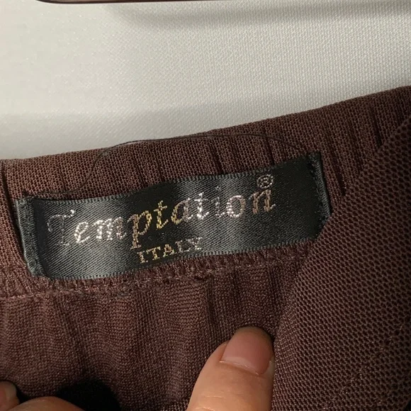 Temptation Italy Brown midi layered skirt - Picture 4 of 5